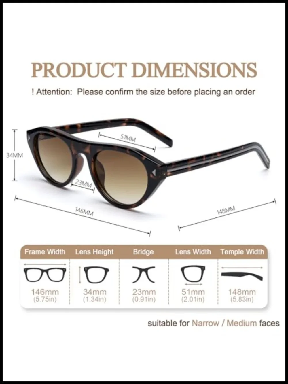 Womens Retro Oval Cat Eye Sunglasses UV400 Protection Lightweight Plastic Frame